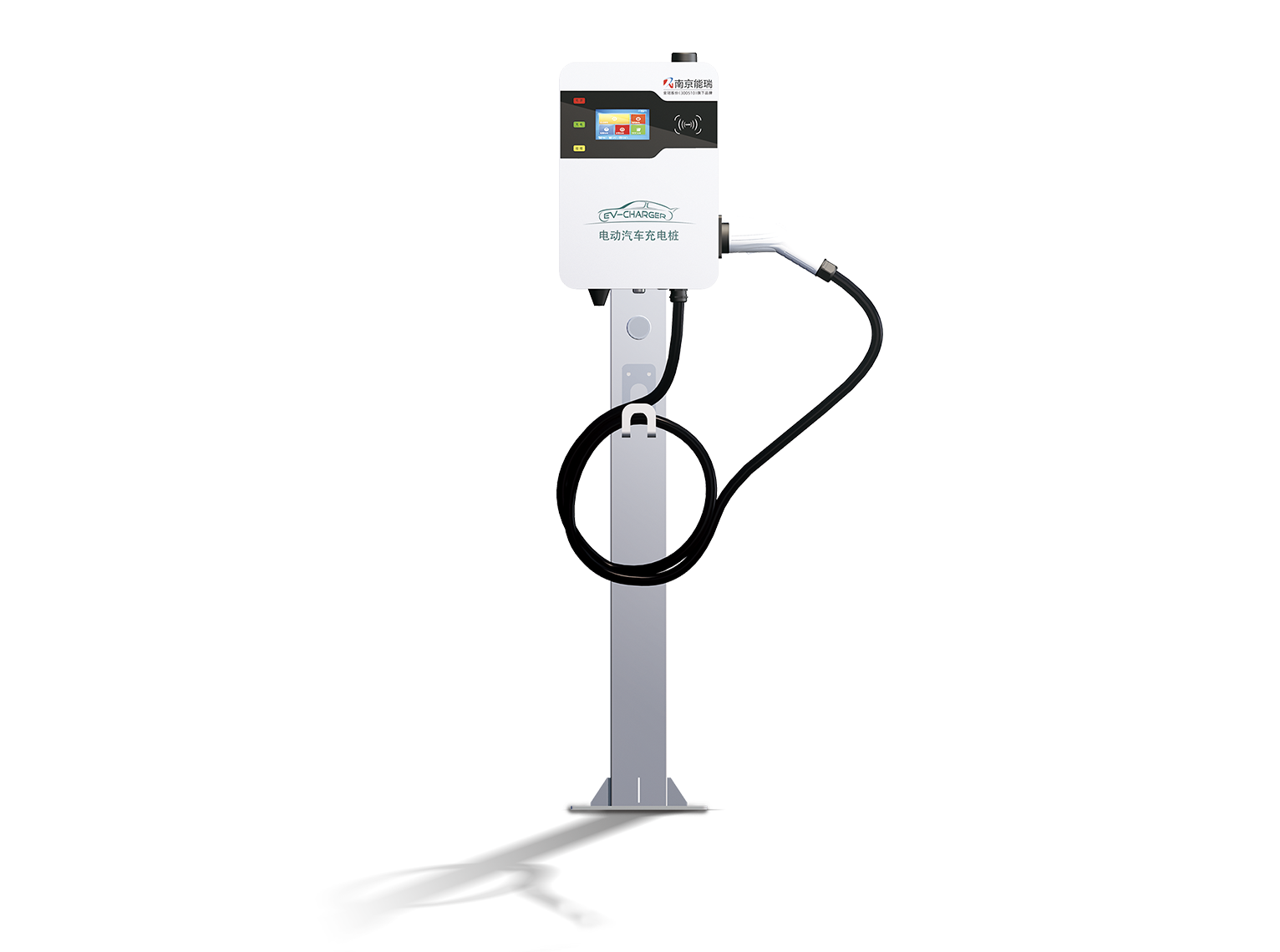 7kW iron shell wall-mounted single-gun AC charging pile (with screen)